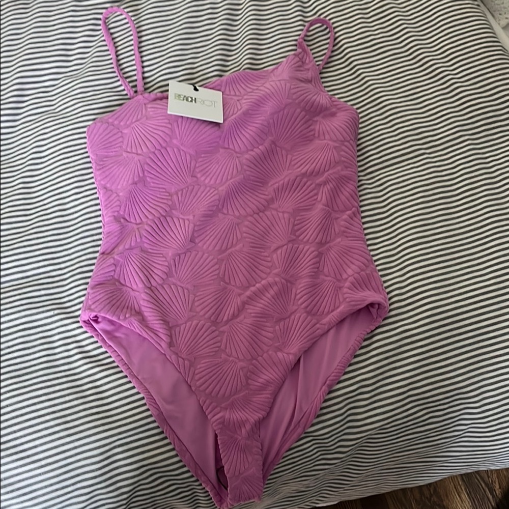 Beach Riot Pink One Piece Swimsuit Classic Design